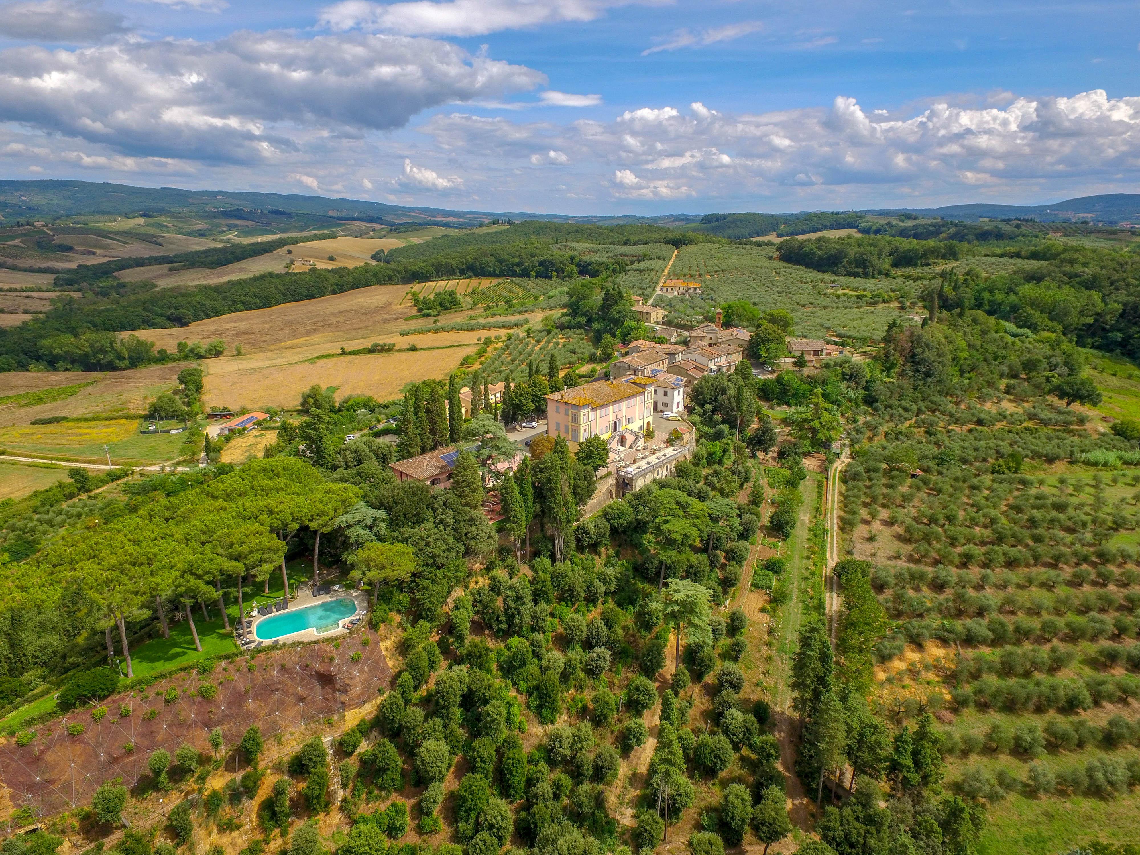 Villa Lecchi Hotel Wellness Колле-ді-Валь-д'Ельса Екстер'єр фото