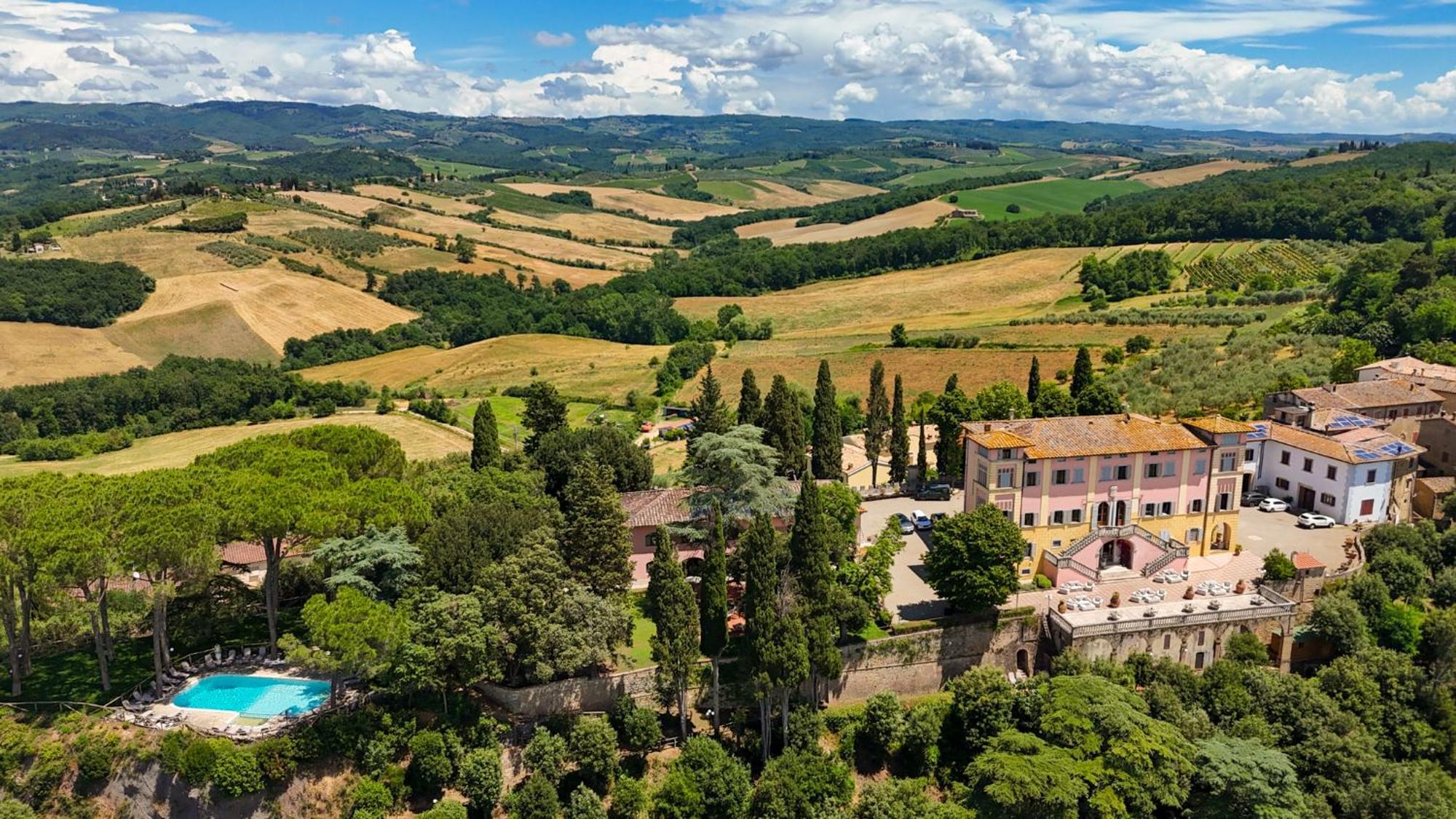Villa Lecchi Hotel Wellness Колле-ді-Валь-д'Ельса Екстер'єр фото